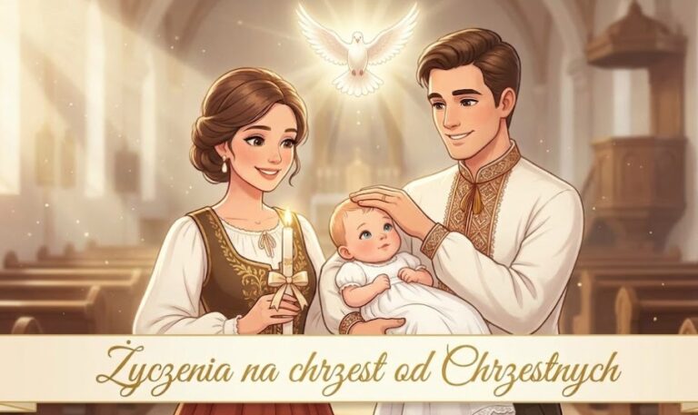 Życzenia na chrzest od chrzestnych