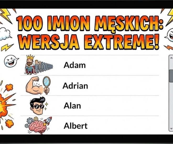 Ekstremalne znaczenie imion męskich