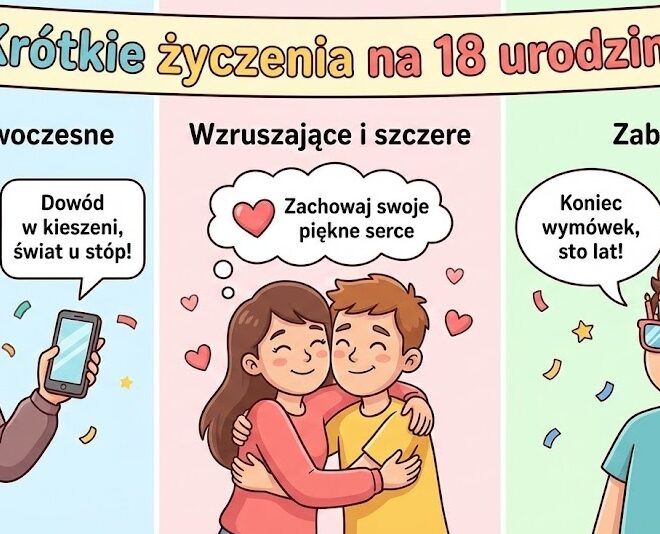 Krótkie życzenia na 18 urodziny