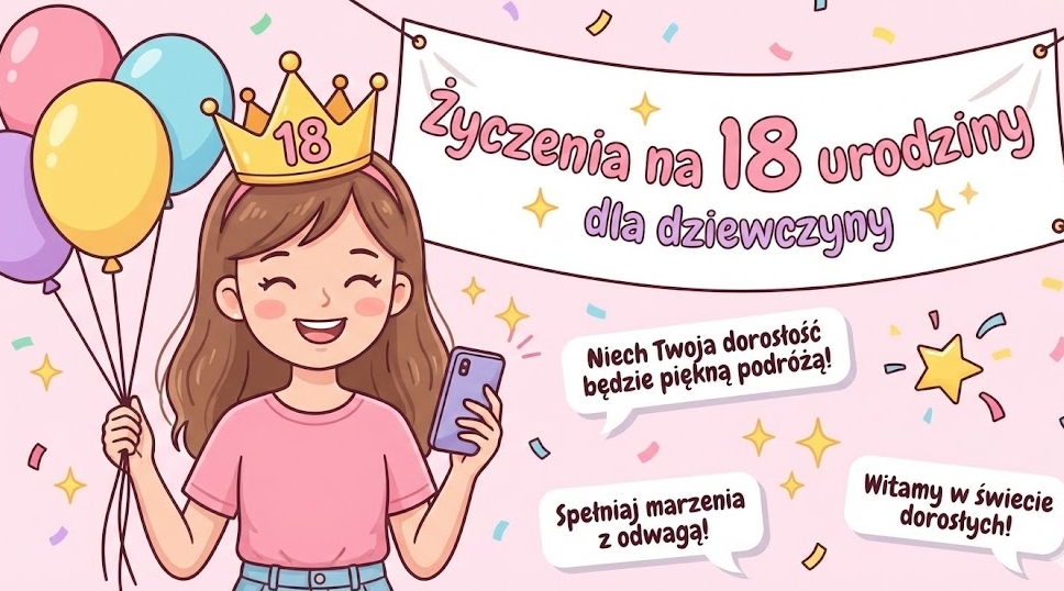 życzenia na 18 urodziny dla dziewczyny
