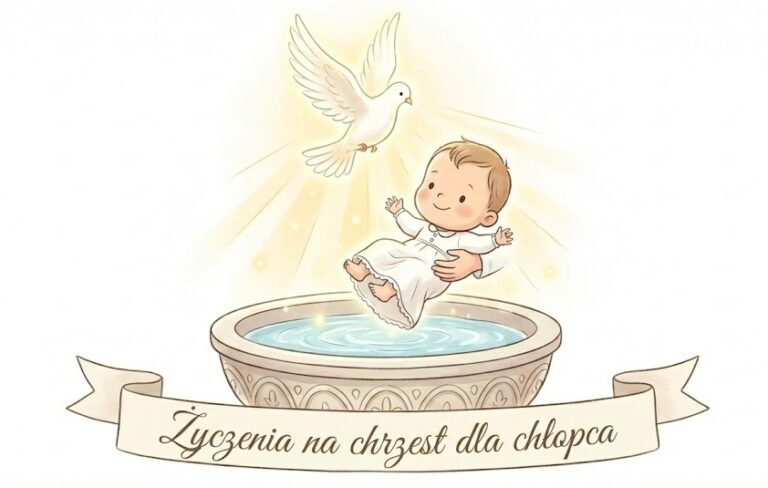 Życzenia na chrzest dla chłopca