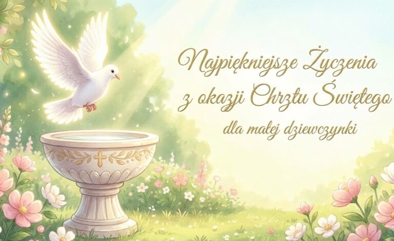 Życzenia na chrzest dla dziewczynki