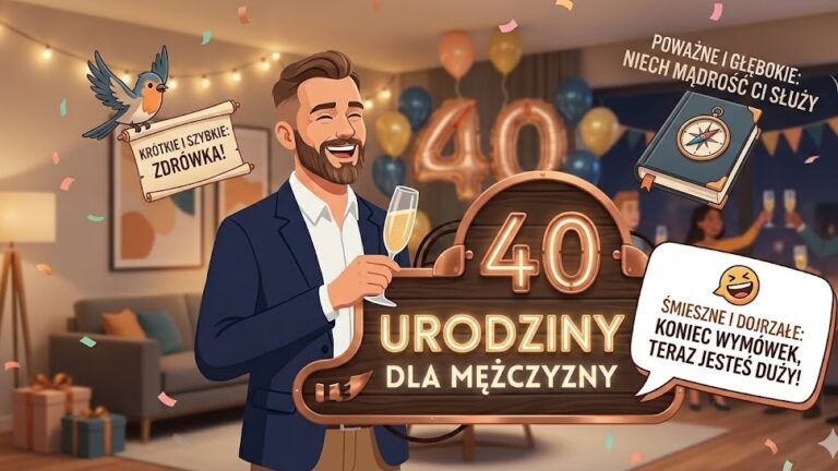 Życzenia na 40 urodziny dla mężczyzn