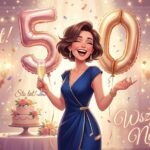 Życzenia na 50 urodziny dla kobiety