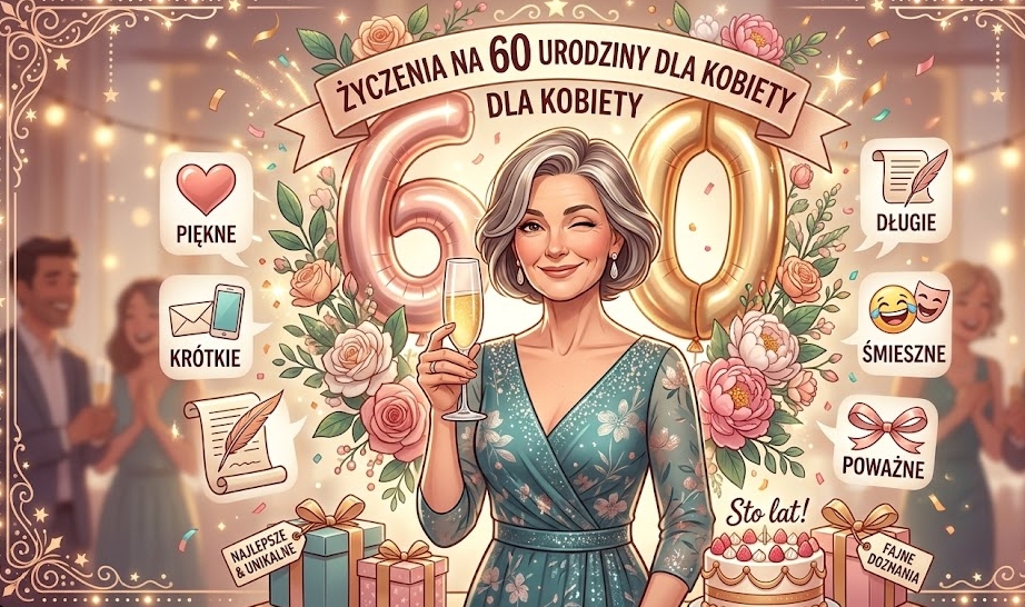 Życzenia na 60 urodziny dla kobiet