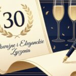 Eleganckie i poważne życzenia na 30 urodziny