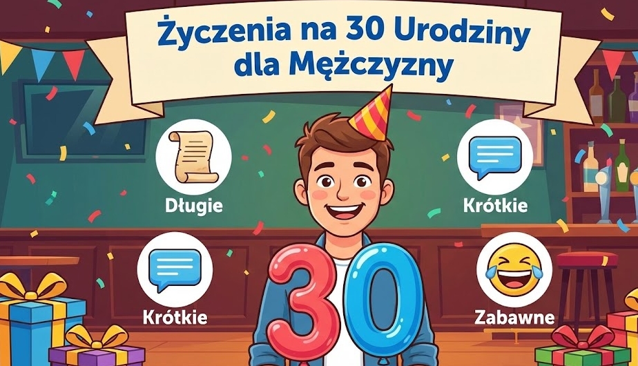 życzenia na 30 urodziny dla mężczyzny