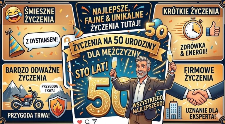Życzenia na 50 urodziny dla mężczyzn